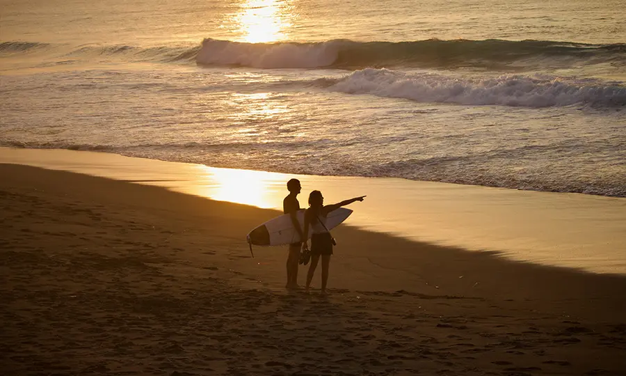 Sonnenuntergang am Strand