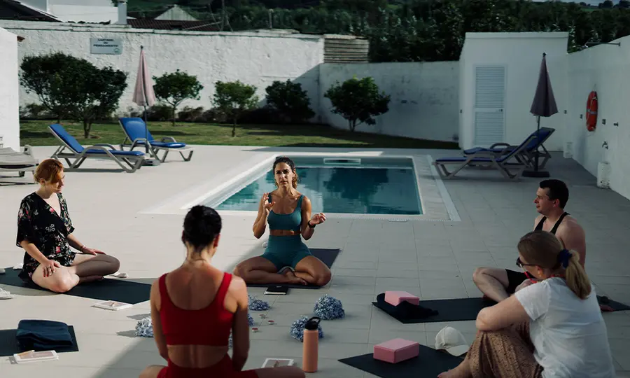 Yogapraxis im Freien